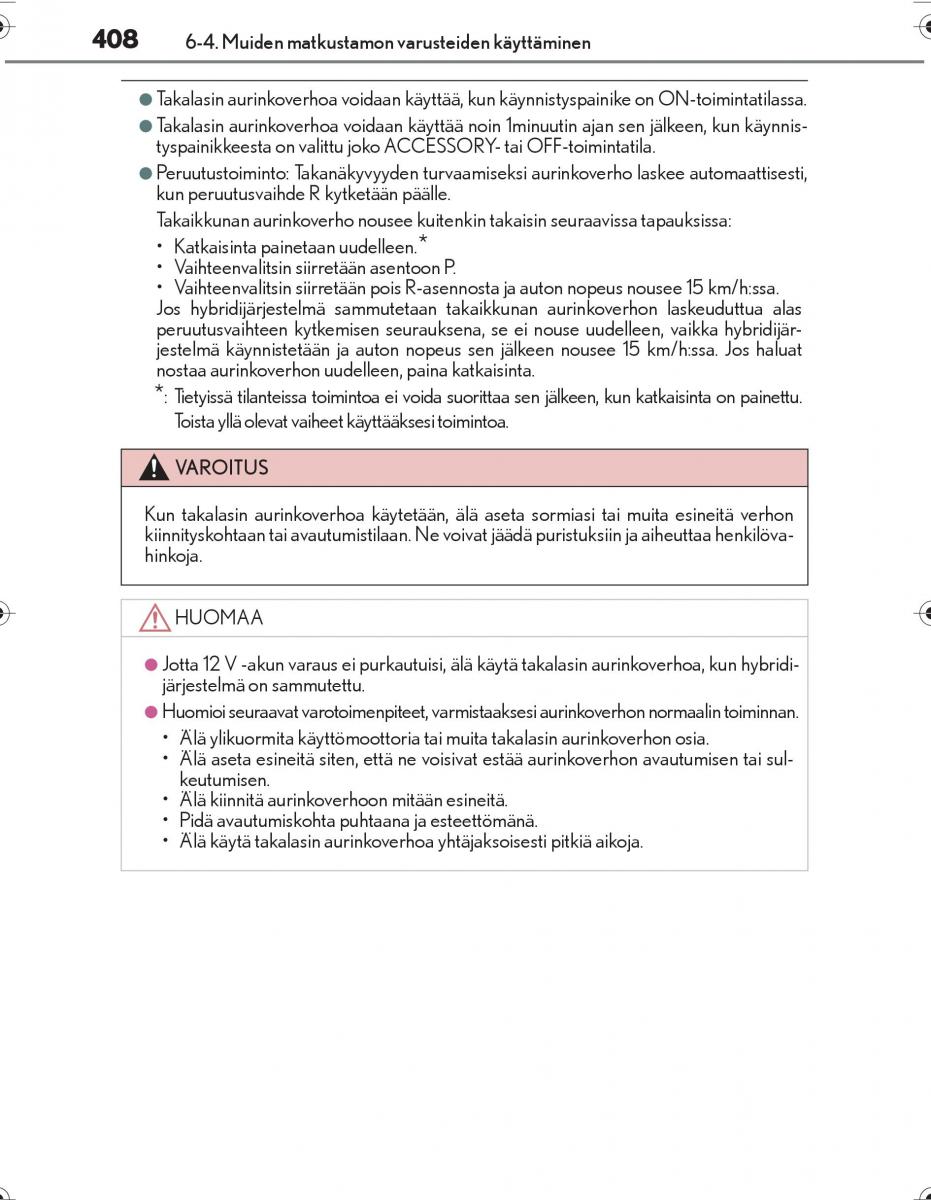 Lexus IS300h III 3 omistajan kasikirja / page 408