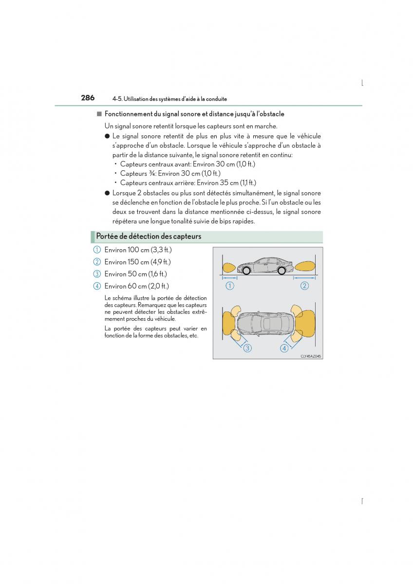 Lexus IS300h III 3 manuel du proprietaire / page 286