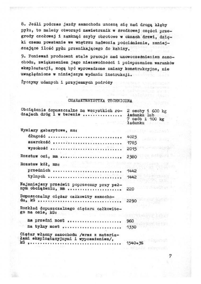 manual  UAZ 469B instrukcja / page 5