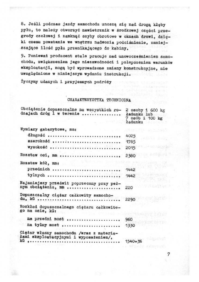 UAZ 469B instrukcja obslugi / page 5