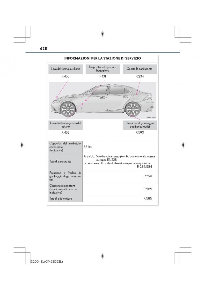 manual  Lexus IS200t III 3 manuale del proprietario / page 628