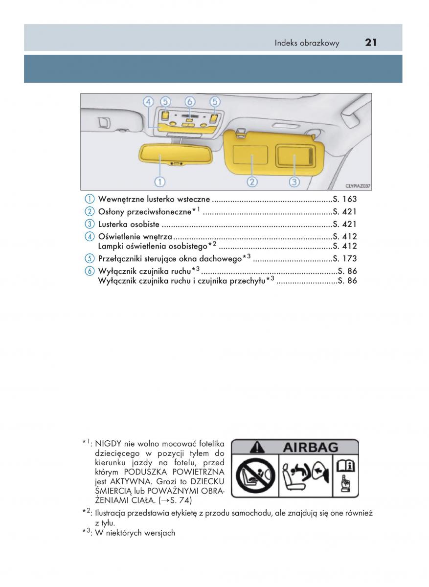 Lexus IS200t III 3 instrukcja obslugi / page 21
