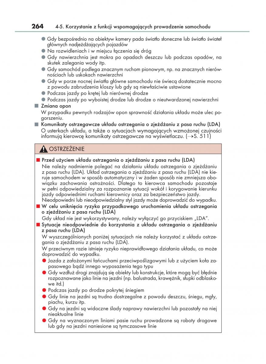Lexus IS200t III 3 instrukcja obslugi / page 264