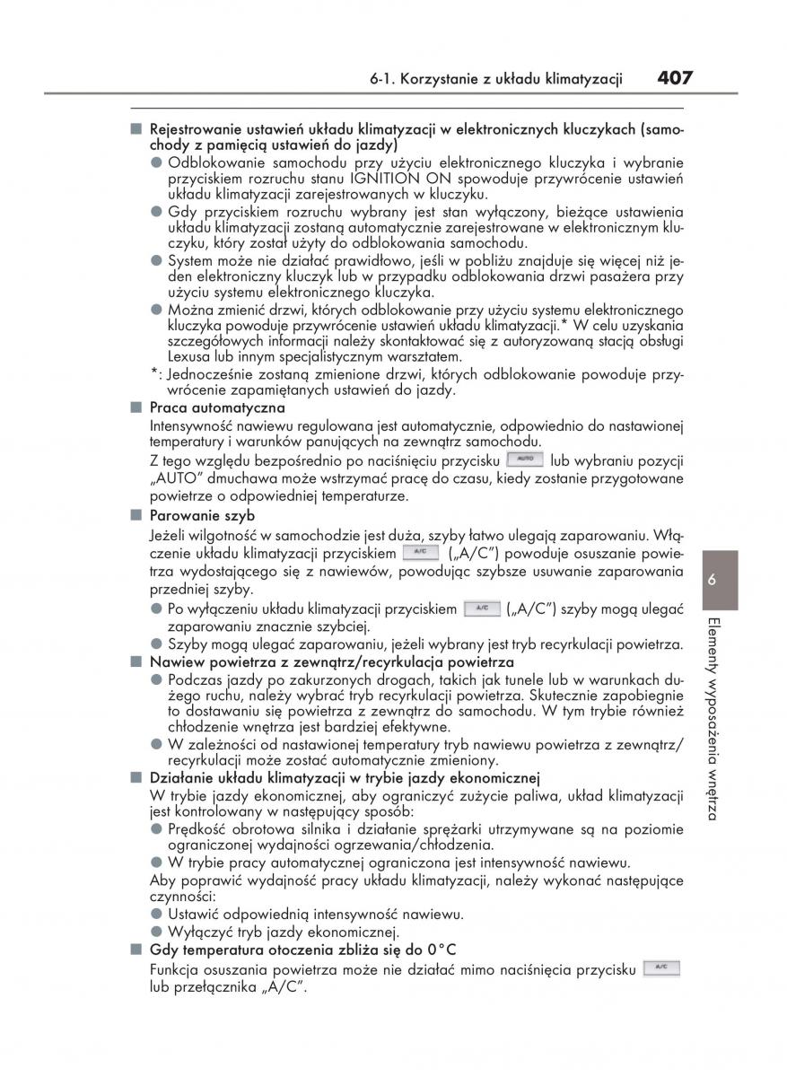 Lexus IS200t III 3 instrukcja obslugi / page 407