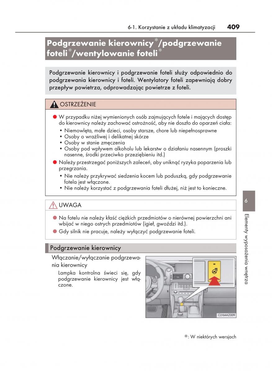 Lexus IS200t III 3 instrukcja obslugi / page 409
