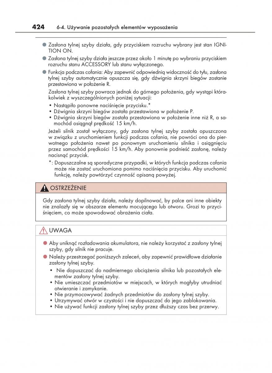 Lexus IS200t III 3 instrukcja obslugi / page 424