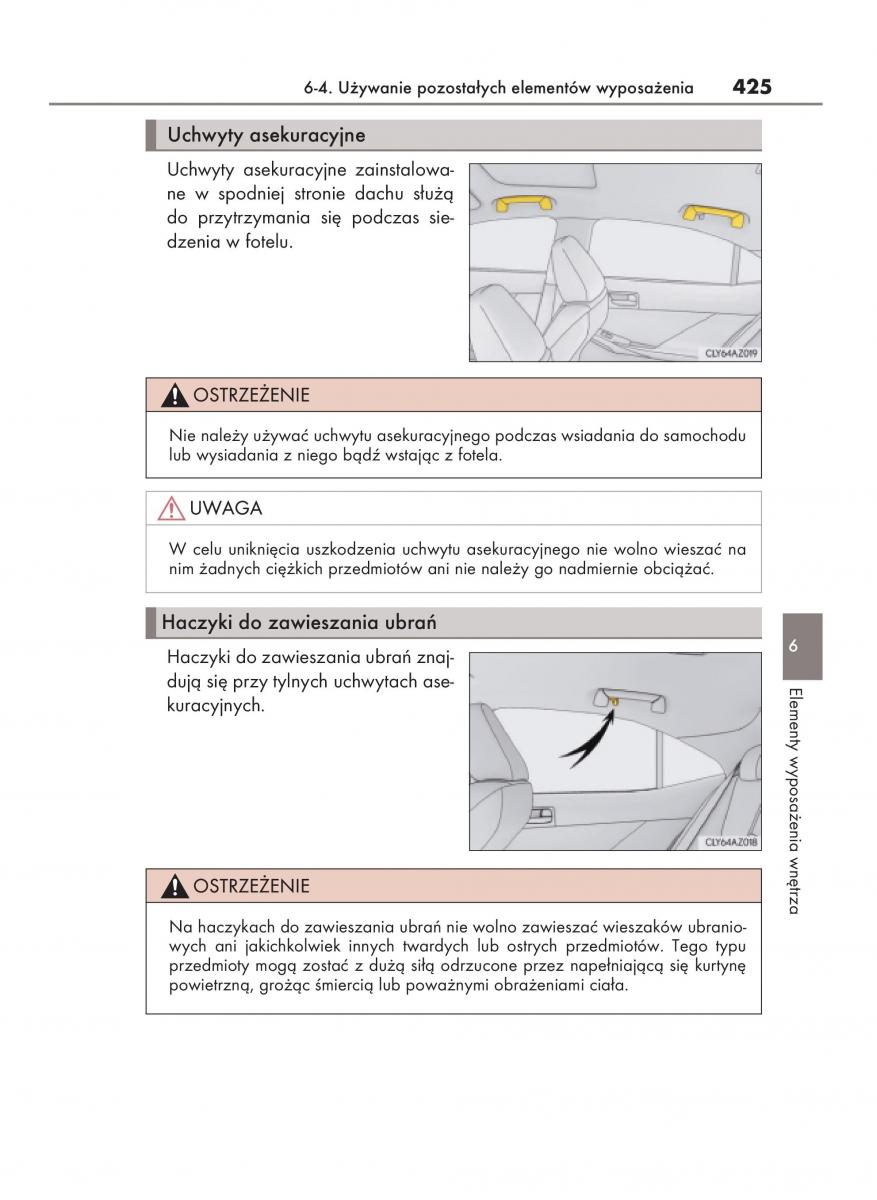 Lexus IS200t III 3 instrukcja obslugi / page 425