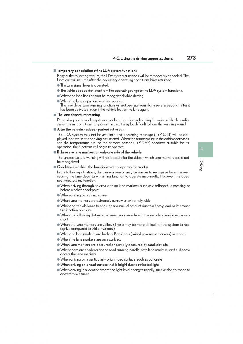Lexus IS300h III 3 owners manual / page 273