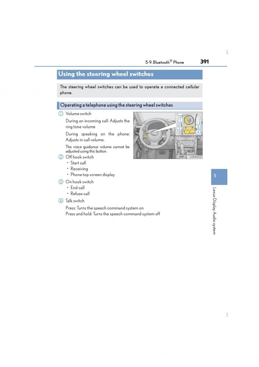 Lexus IS300h III 3 owners manual / page 391