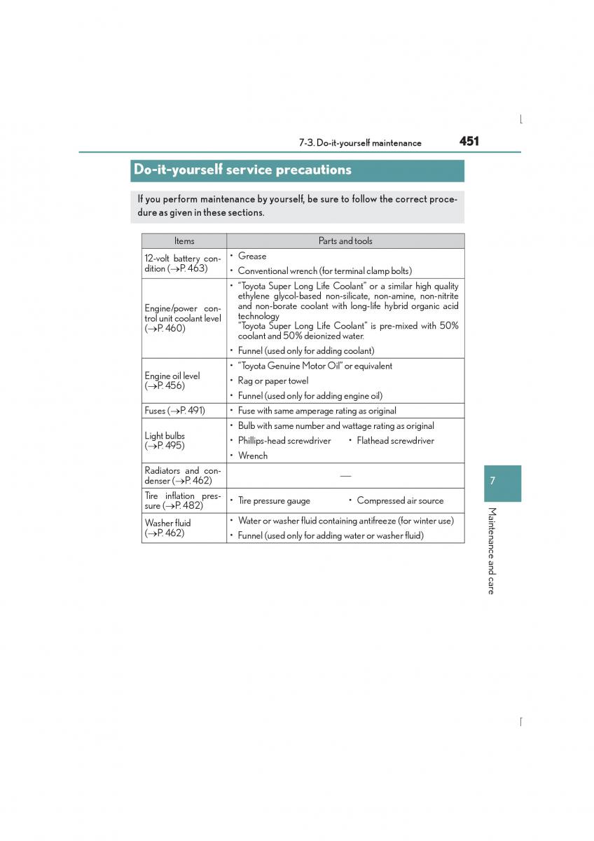 Lexus IS300h III 3 owners manual / page 451