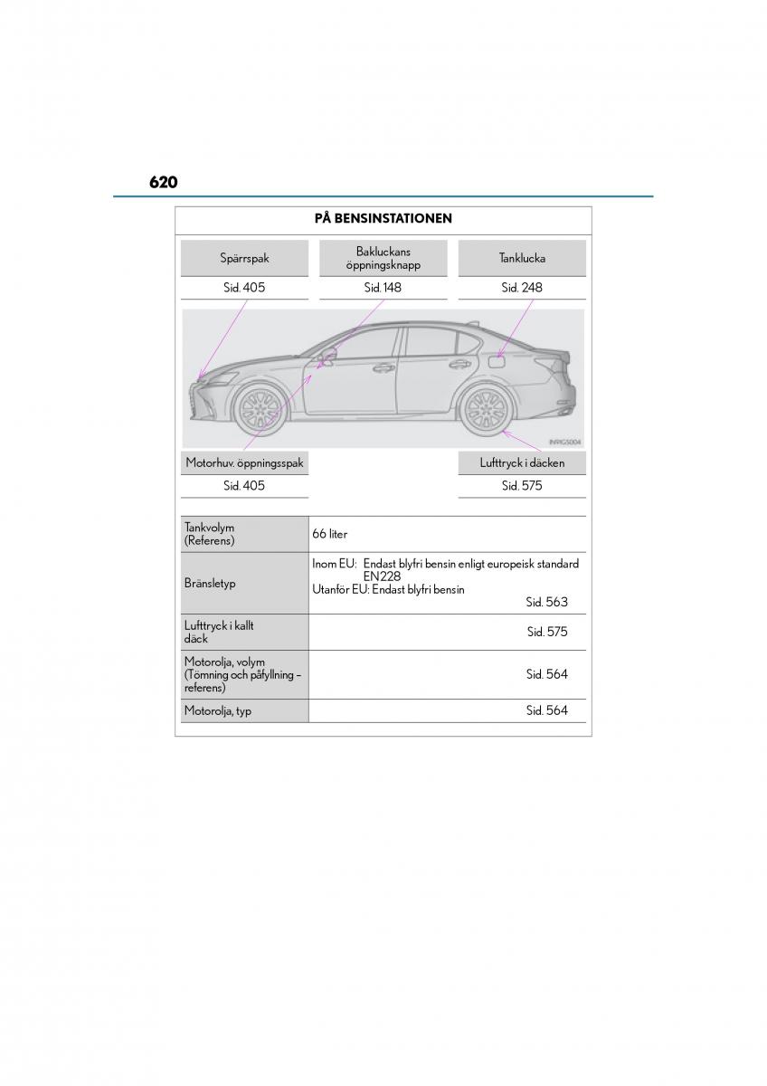 Lexus GS F IV 4 instruktionsbok / page 620