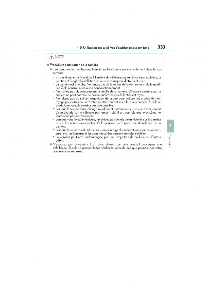 Lexus GX II 2 manuel du proprietaire / page 335