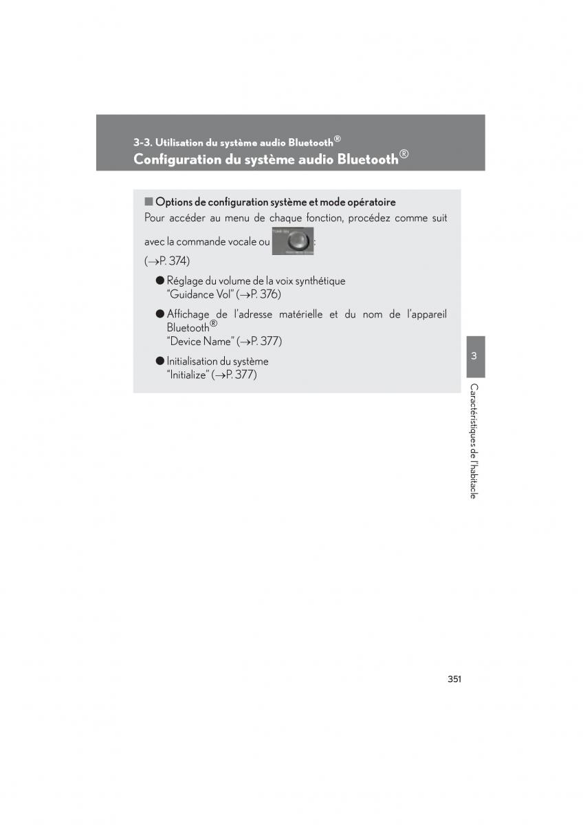 Lexus HS manuel du proprietaire / page 353