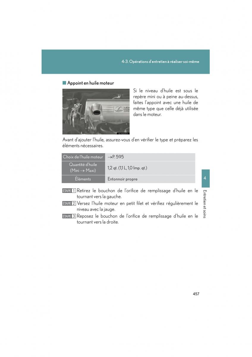 Lexus HS manuel du proprietaire / page 459