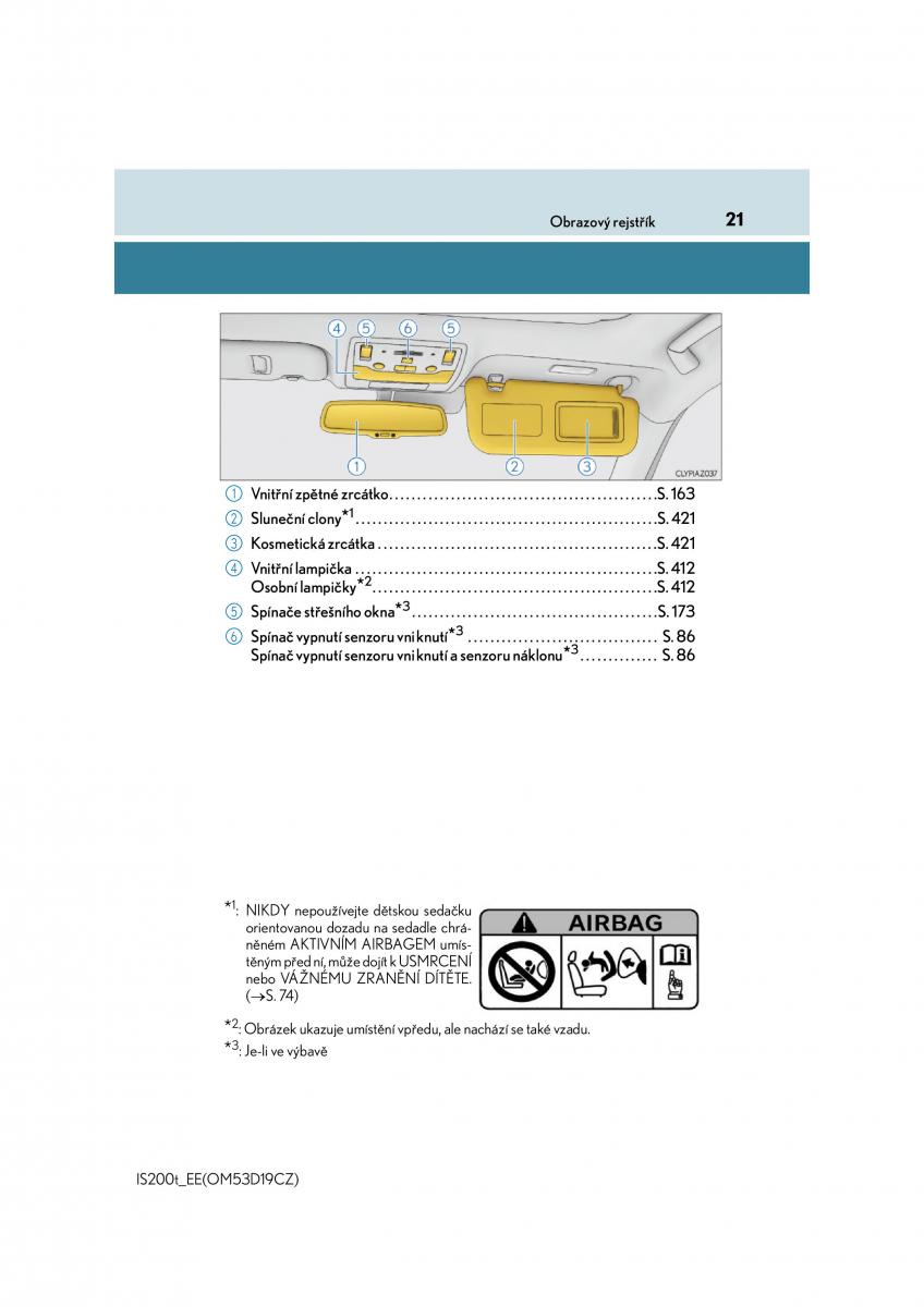 Lexus IS200t III 3 navod k obsludze / page 21