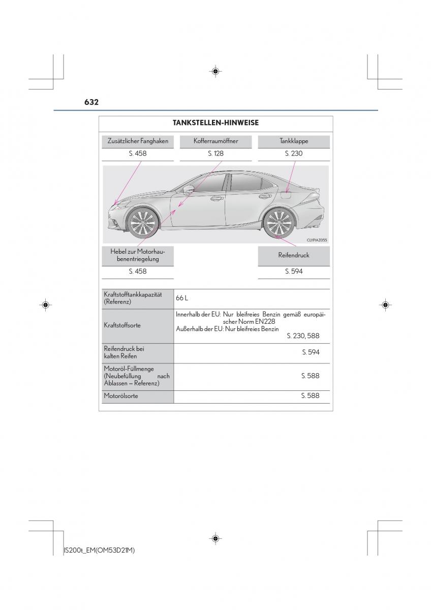 Lexus IS200t III 3 Handbuch / page 632