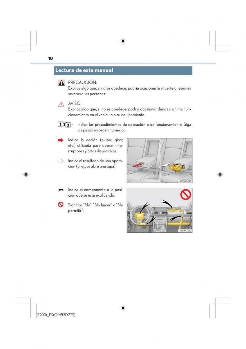 Lexus IS200t III 3 manual del propietario / page 10