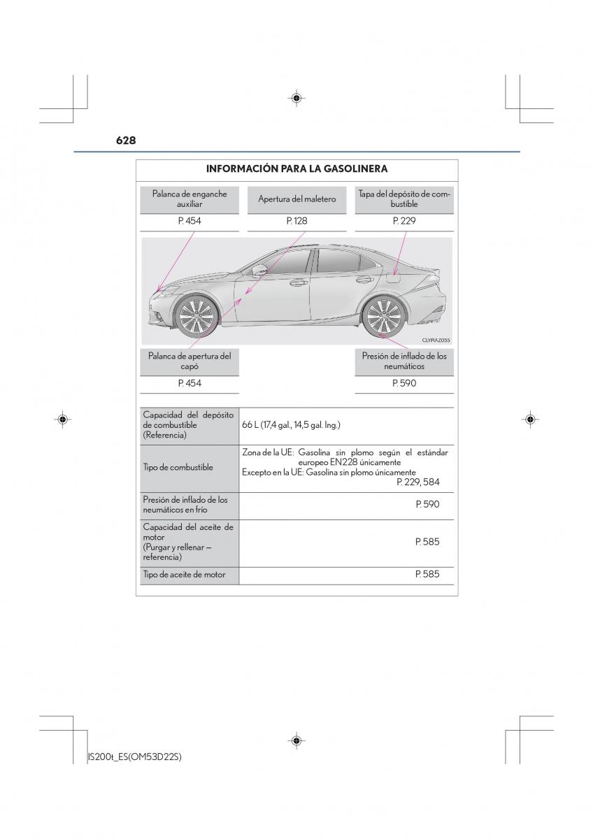 Lexus IS200t III 3 manual del propietario / page 628
