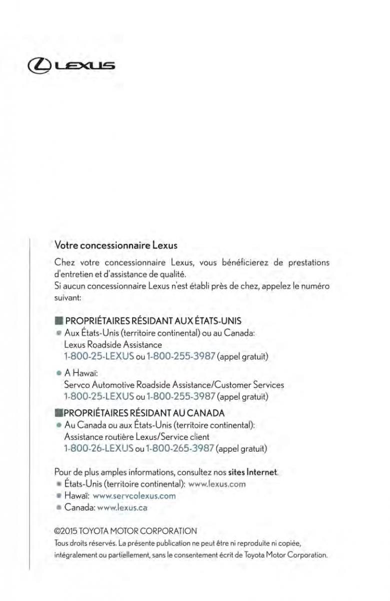 Lexus IS200t III 3 manuel du proprietaire / page 627
