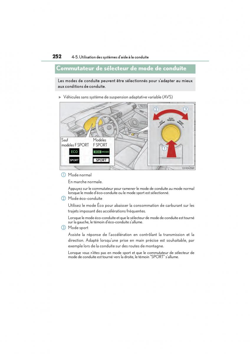 Lexus IS200t III 3 manuel du proprietaire / page 254