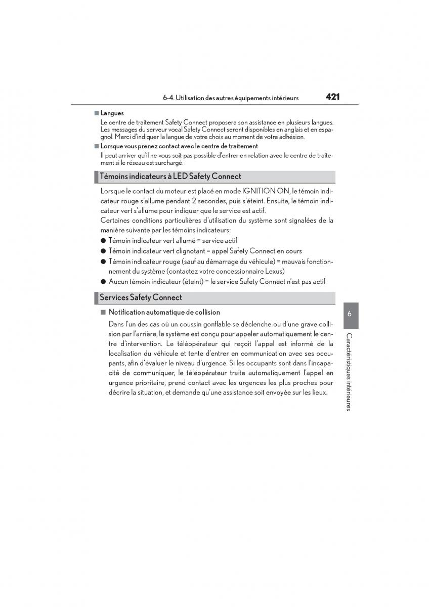 Lexus IS200t III 3 manuel du proprietaire / page 423