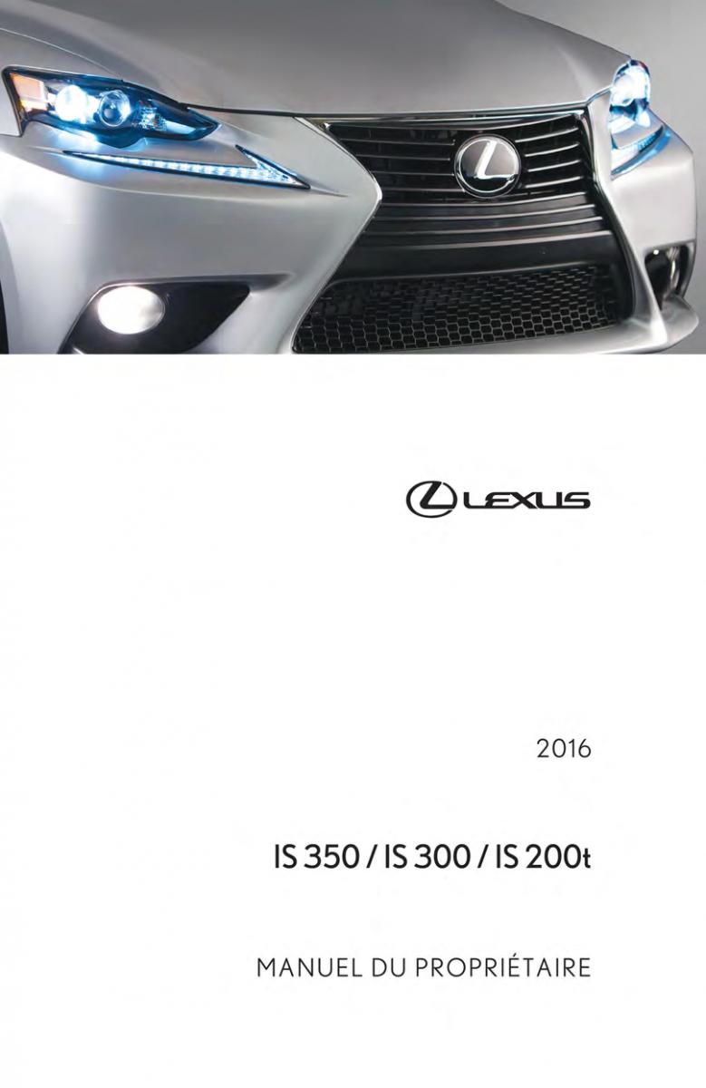 Lexus IS200t III 3 manuel du proprietaire / page 1
