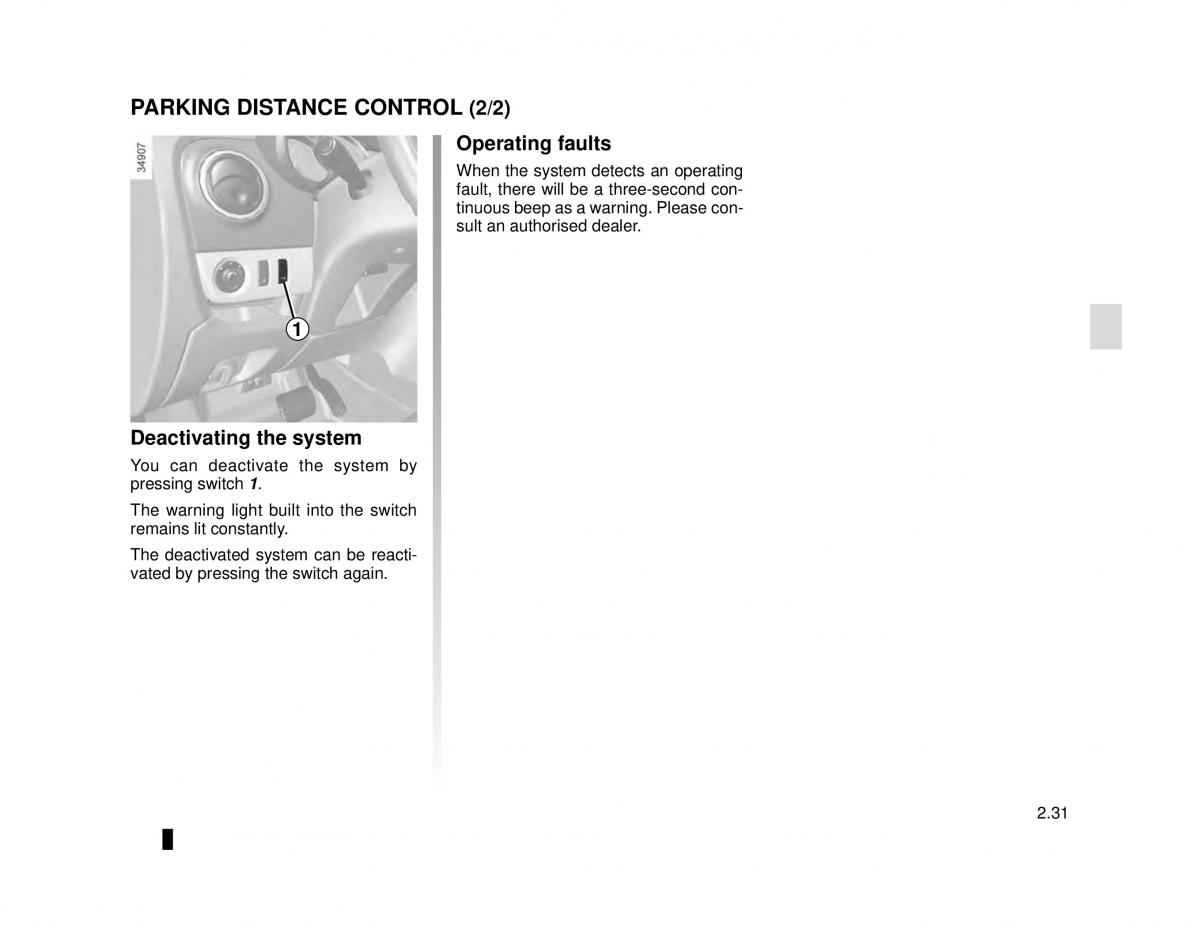 Dacia Dokker owners manual / page 107