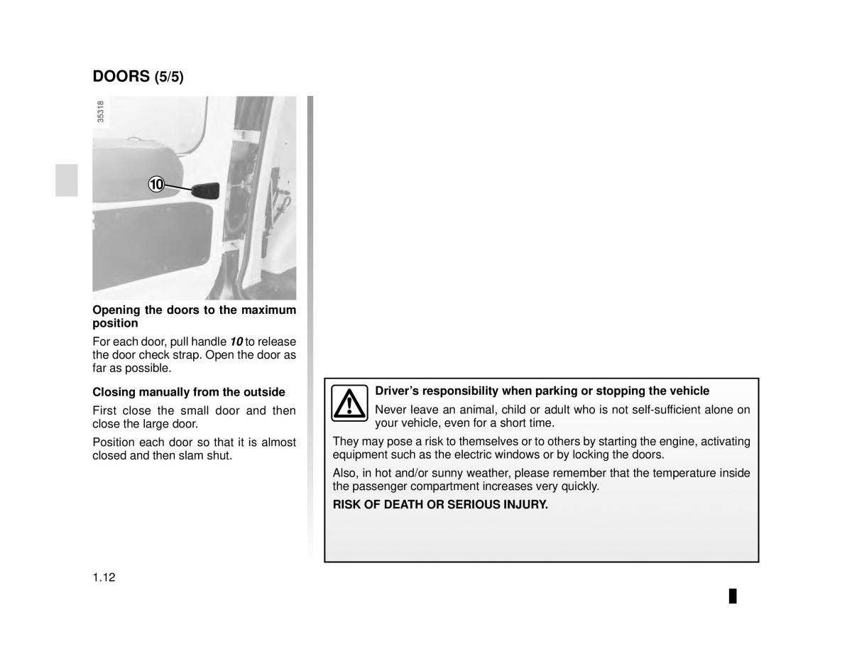 Dacia Dokker owners manual / page 18
