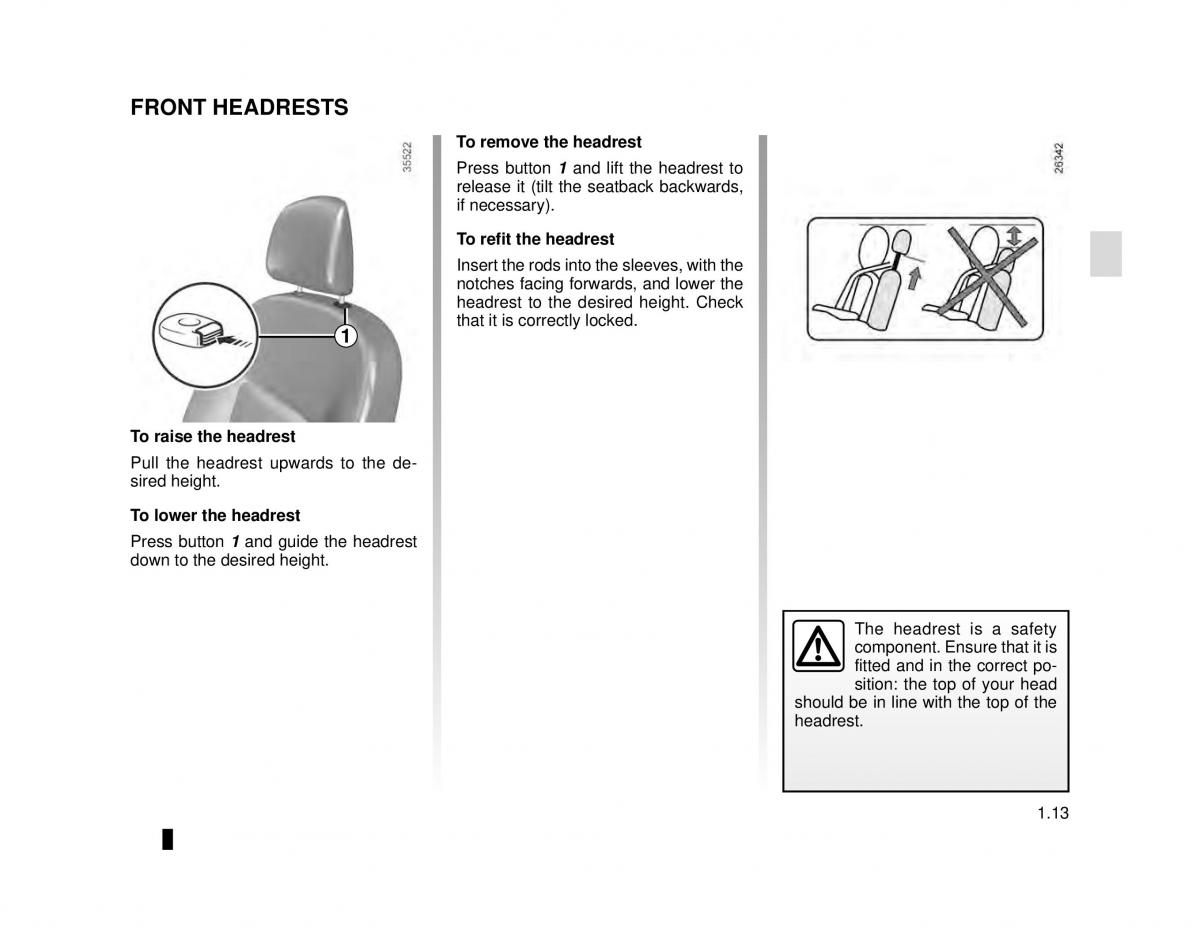Dacia Dokker owners manual / page 19