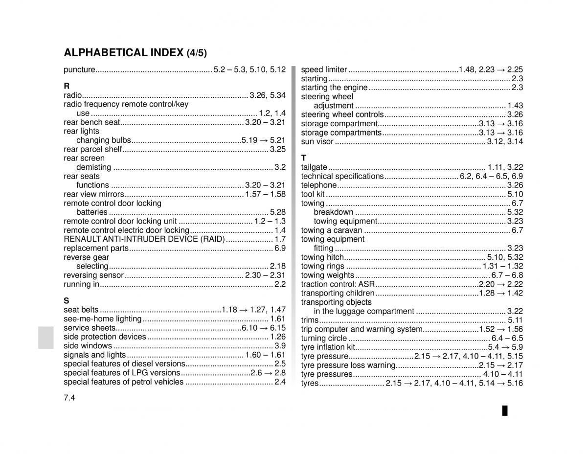 Dacia Dokker owners manual / page 216