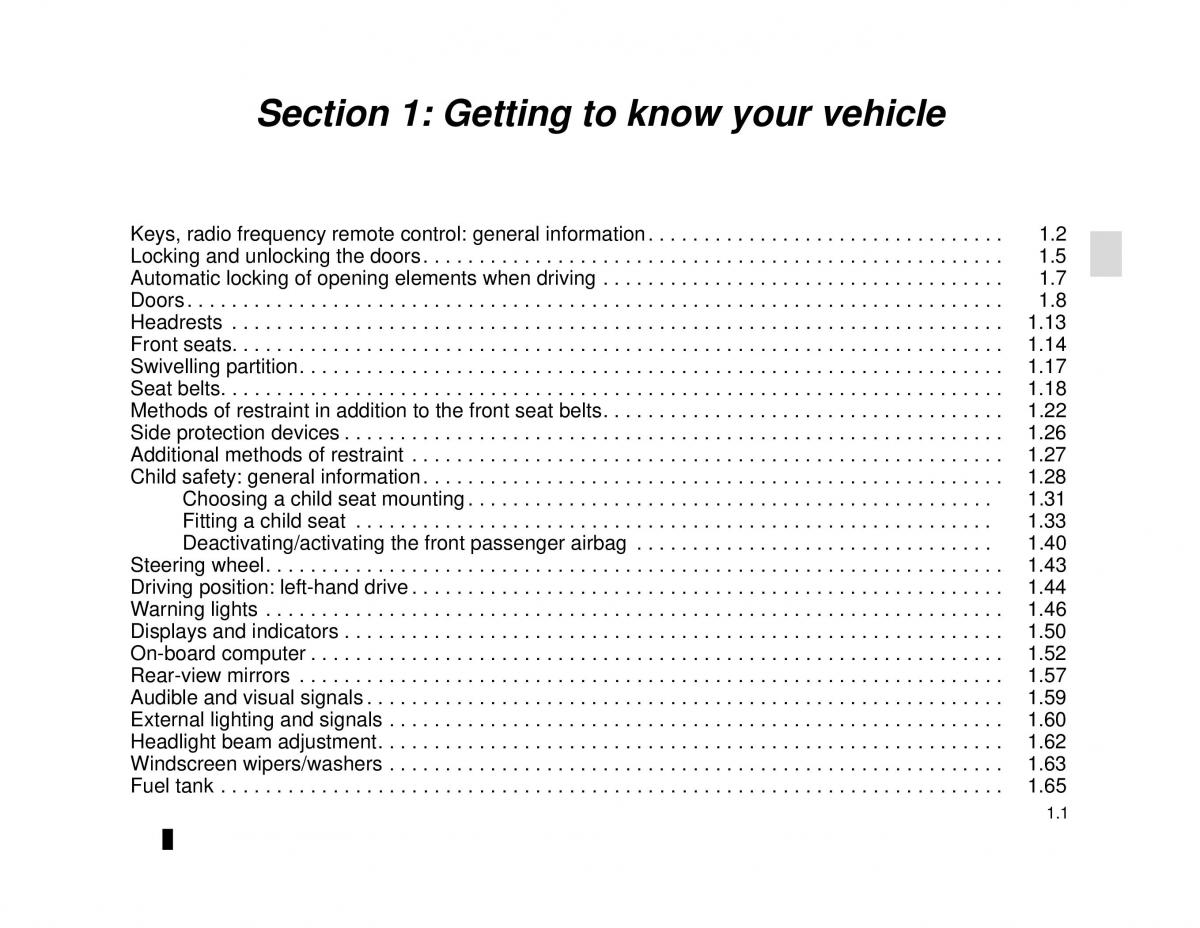 Dacia Dokker owners manual / page 7