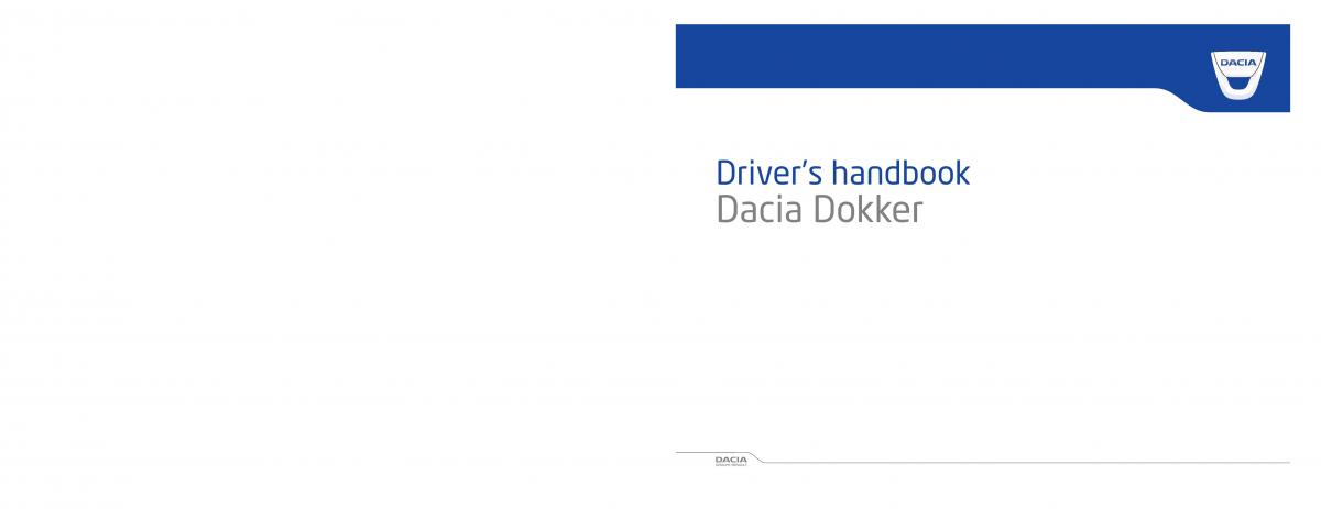 Dacia Dokker owners manual / page 1