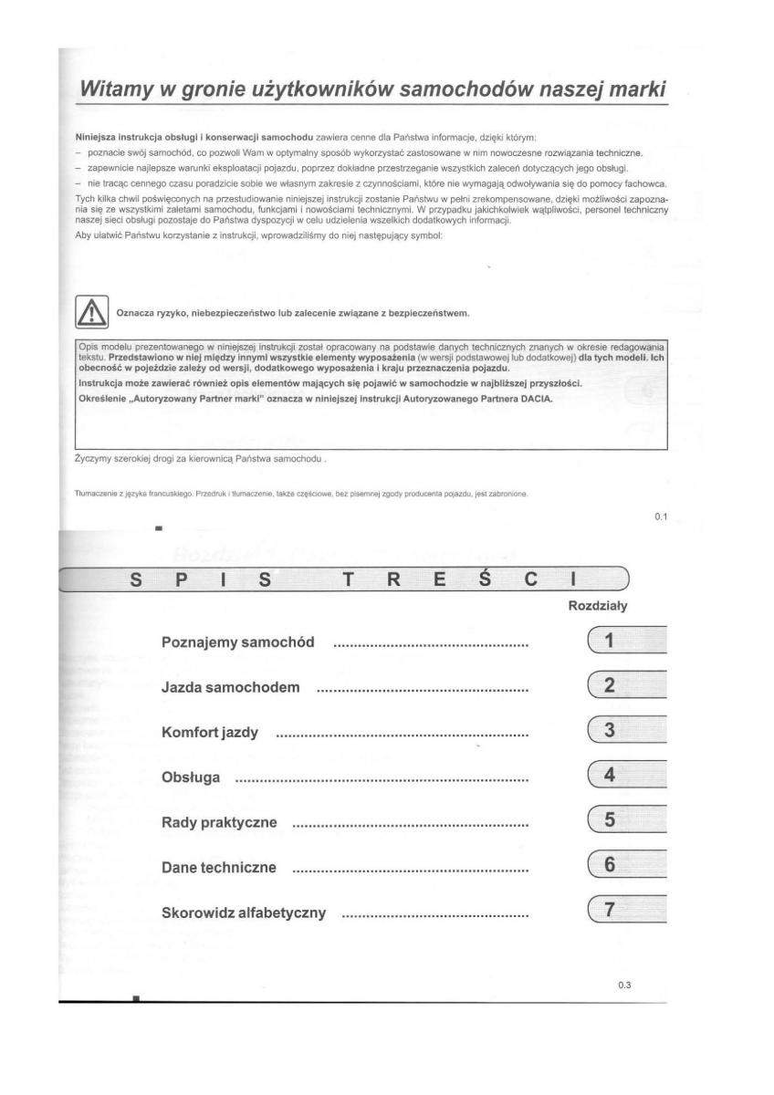 manual  Dacia Dokker instrukcja / page 1