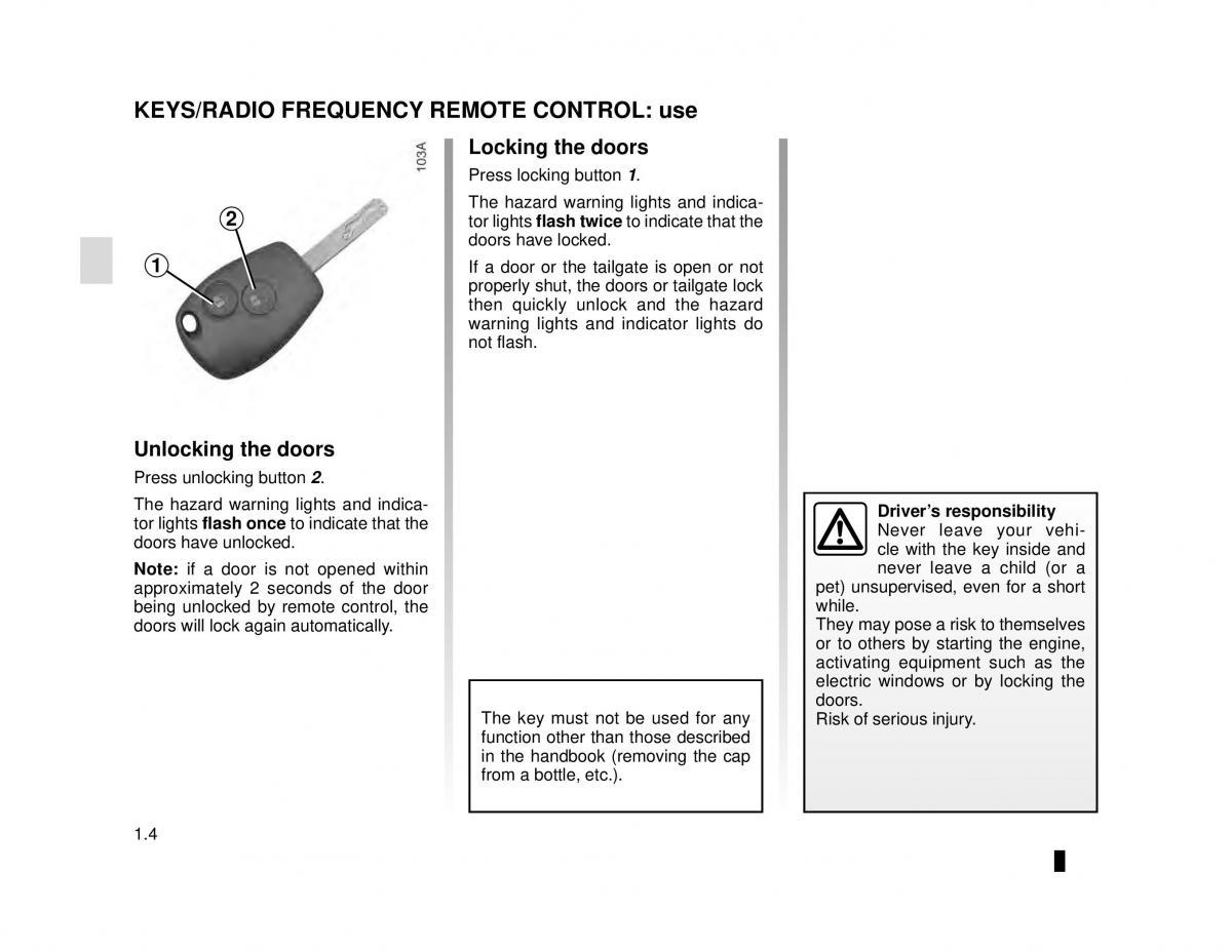 manual  Dacia Lodgy owners manual / page 10