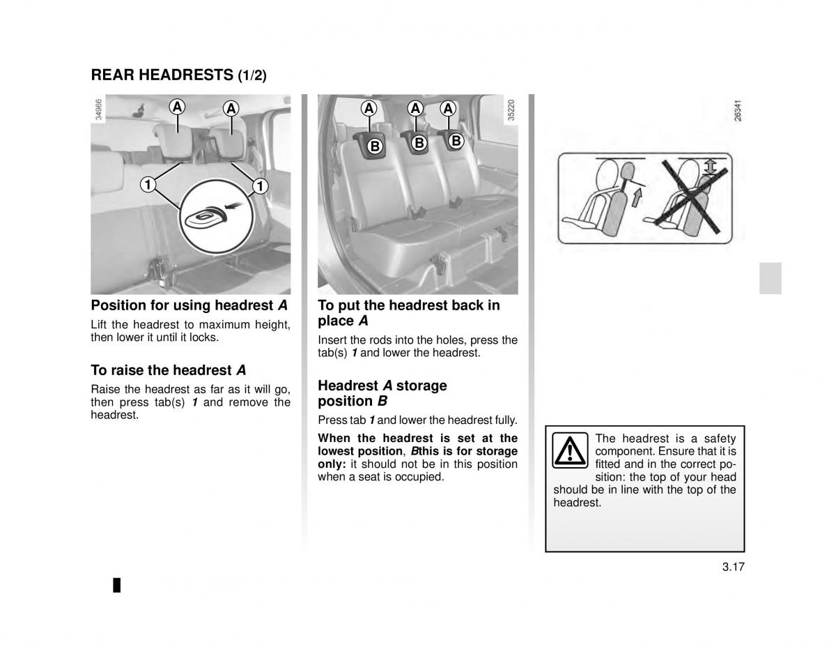 Dacia Lodgy owners manual / page 119