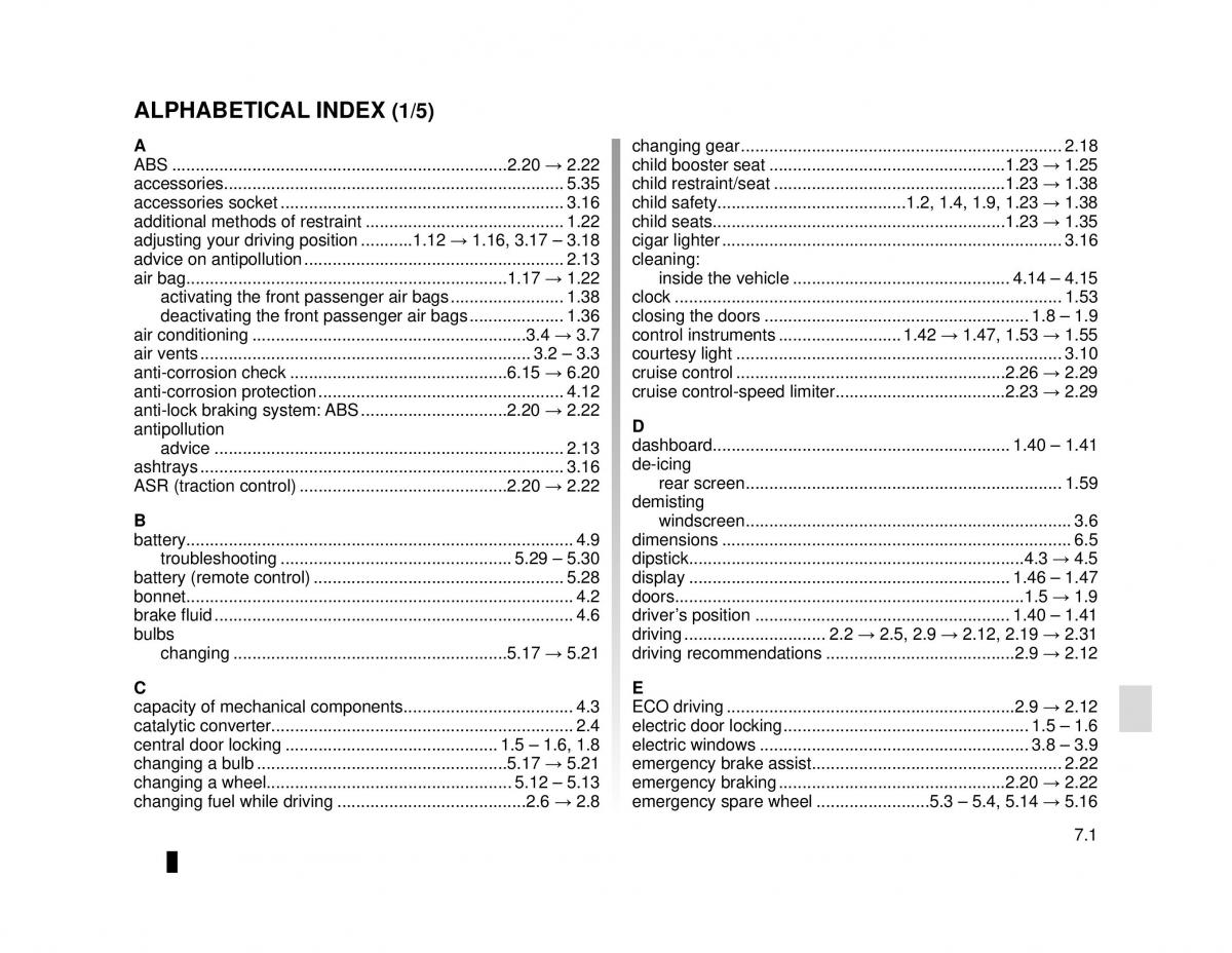 Dacia Lodgy owners manual / page 213