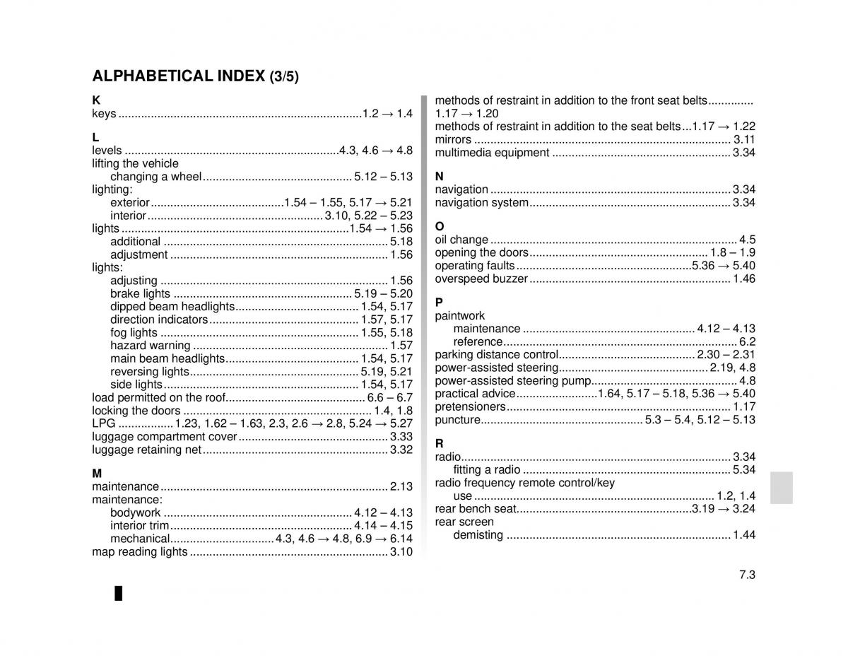 Dacia Lodgy owners manual / page 215