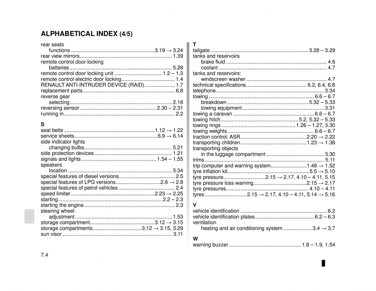 Dacia Lodgy owners manual / page 216