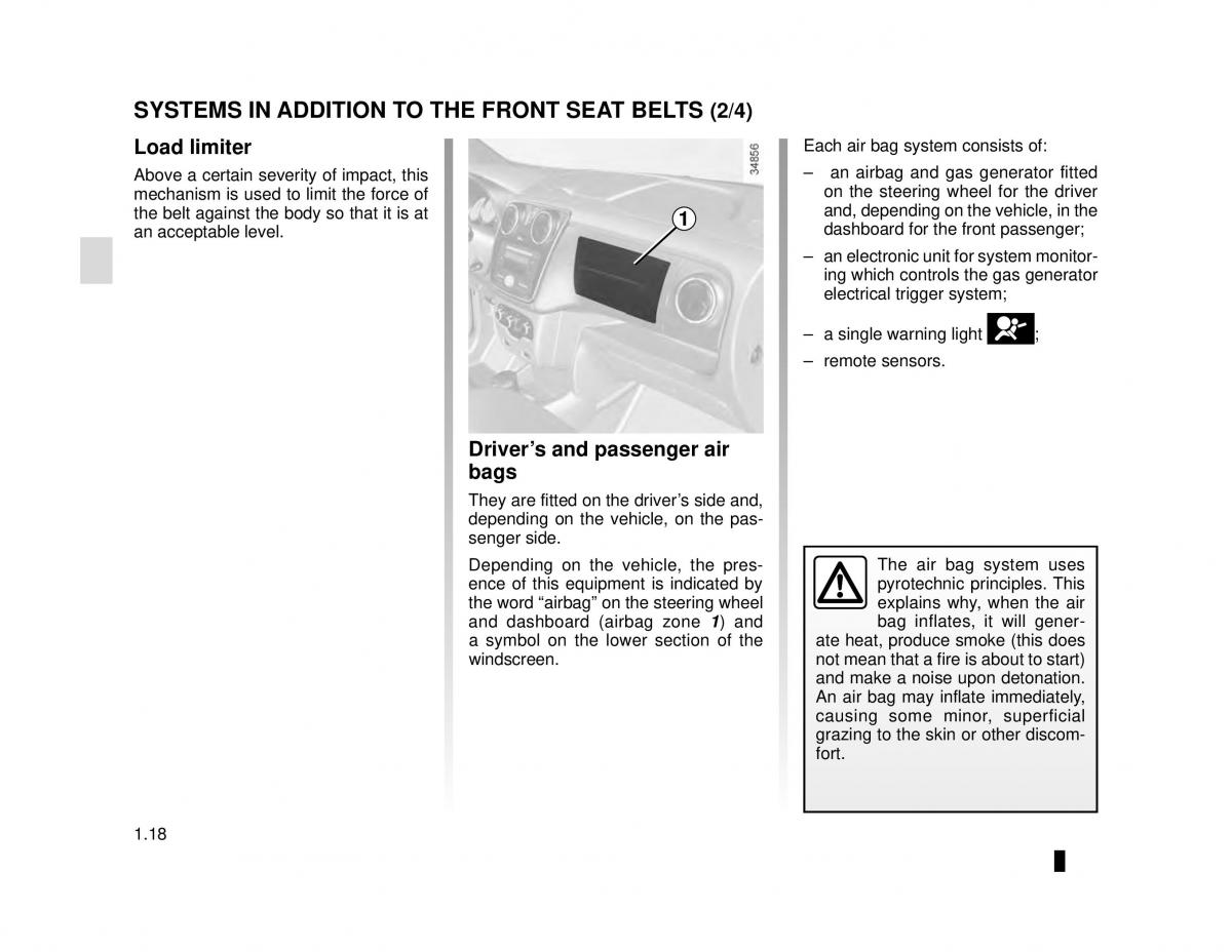 Dacia Lodgy owners manual / page 24