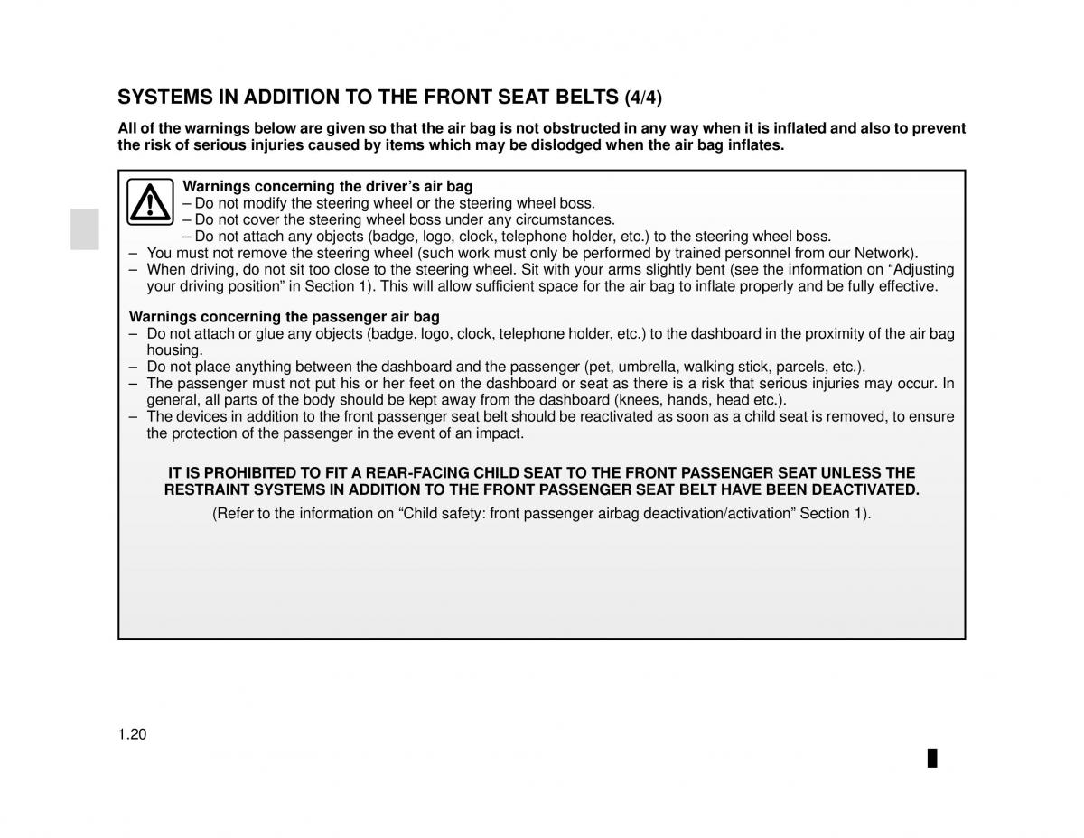 Dacia Lodgy owners manual / page 26