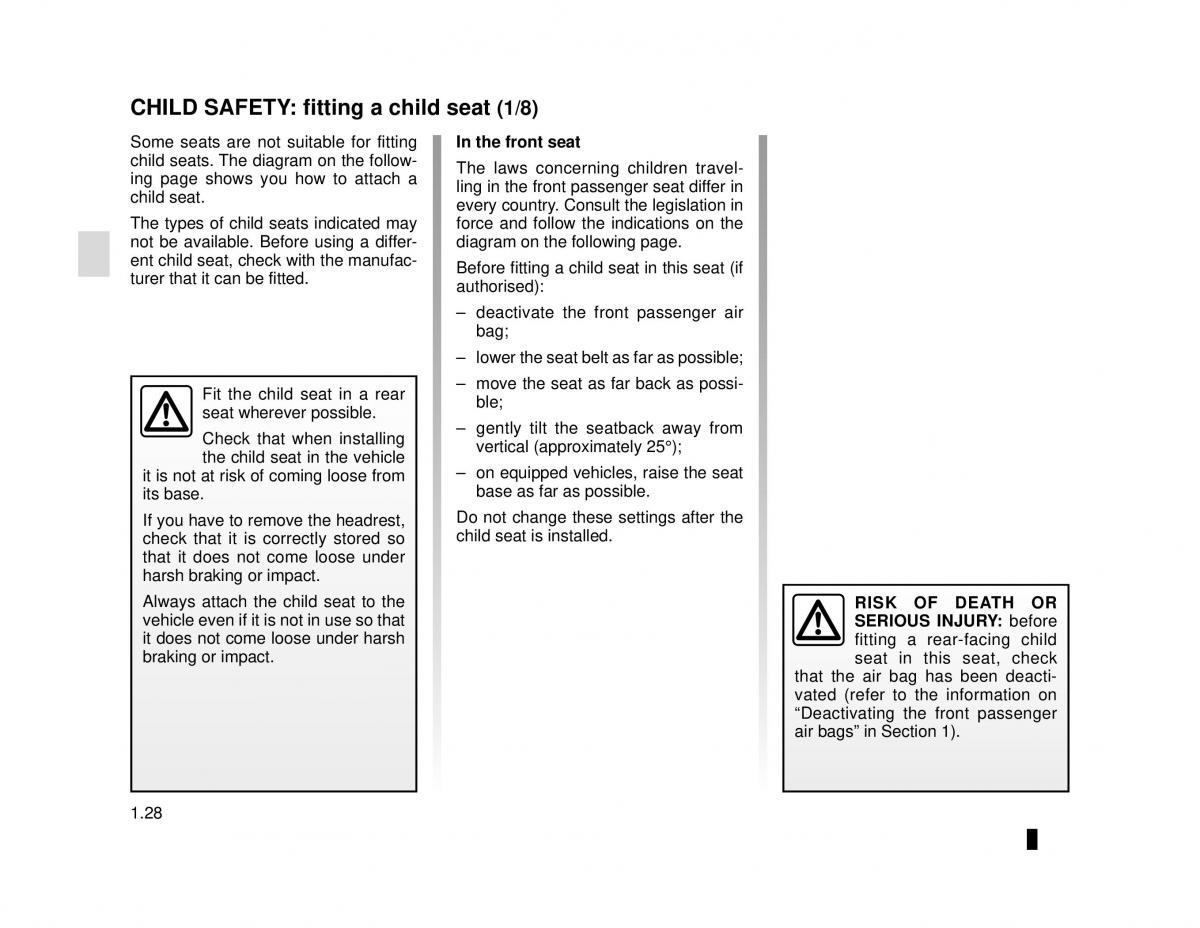 Dacia Lodgy owners manual / page 34