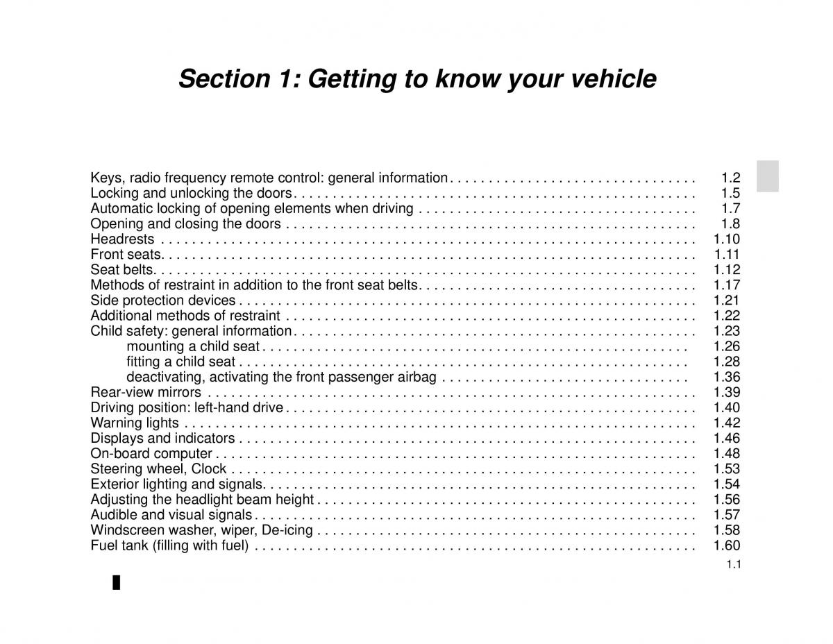 Dacia Lodgy owners manual / page 7