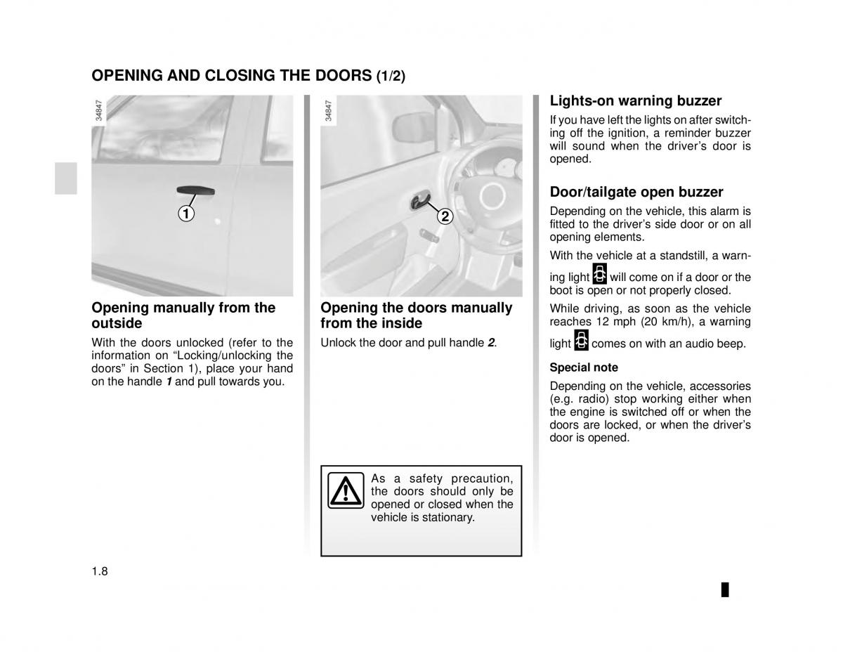 Dacia Lodgy owners manual / page 14