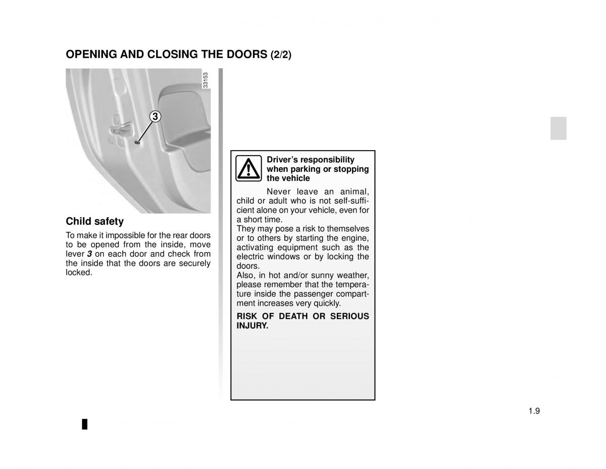 Dacia Logan MCV Sandero II 2 owners manual / page 15