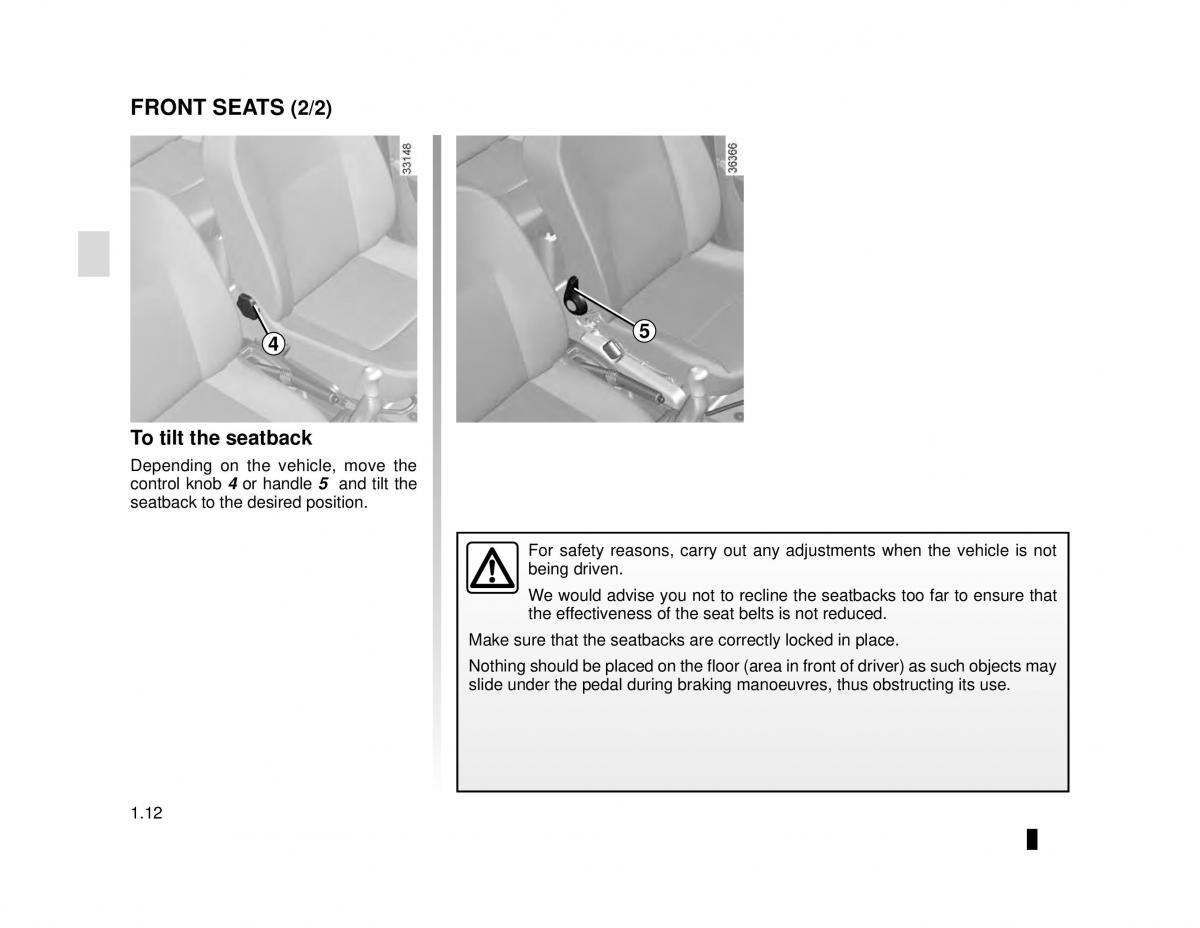 Dacia Logan MCV Sandero II 2 owners manual / page 18