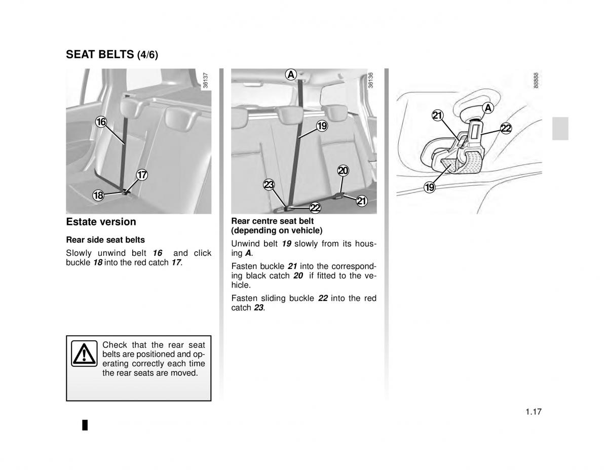 Dacia Logan MCV Sandero II 2 owners manual / page 23