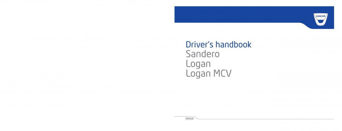 Dacia Logan MCV Sandero II 2 owners manual / page 1
