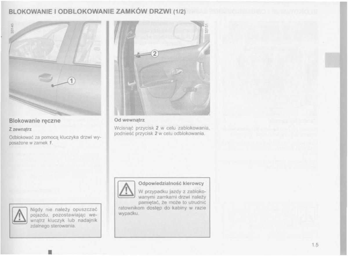 manual  Dacia Logan MCV Sandero II 2 instrukcja / page 9