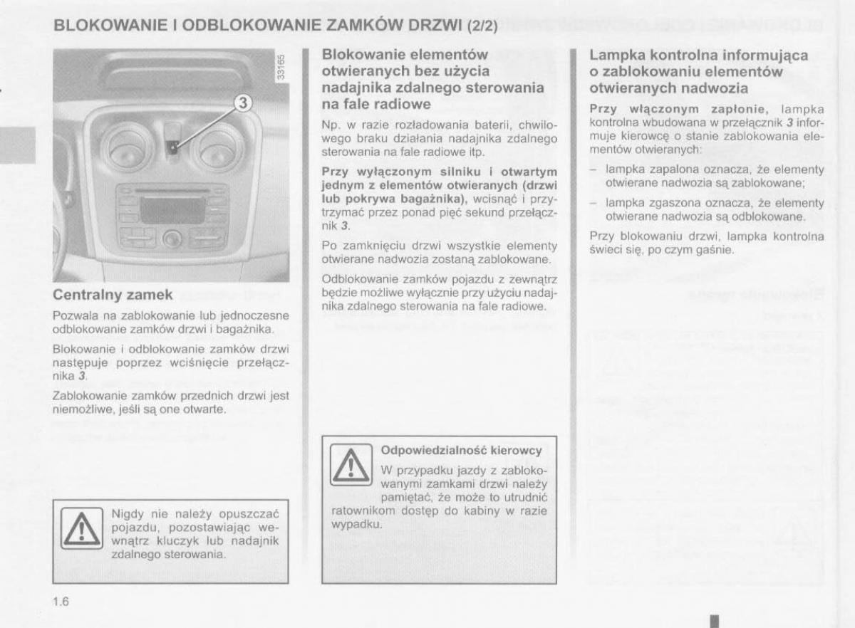 manual  Dacia Logan MCV Sandero II 2 instrukcja / page 10