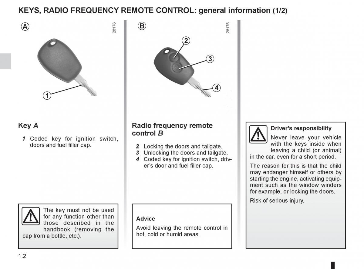 manual  Dacia Sandero I 1 owners manual / page 8